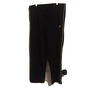 Nike Men’s Black Athletic Track Pants Drawstring Size Large Multi-Color